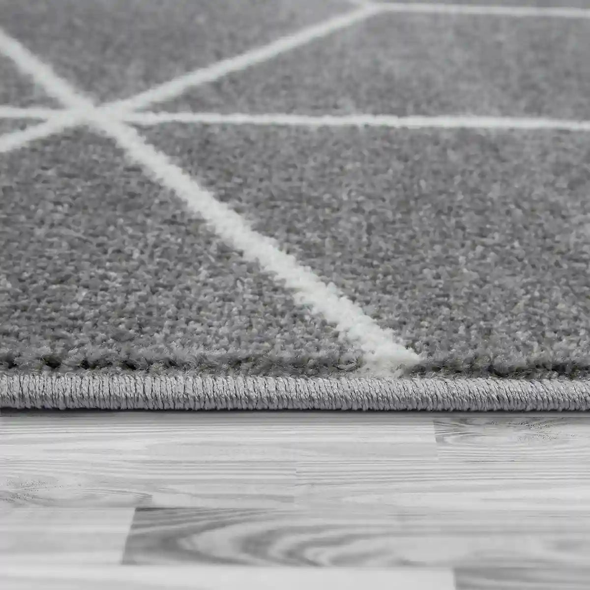 Bordure Tapis Design Cubra Gris