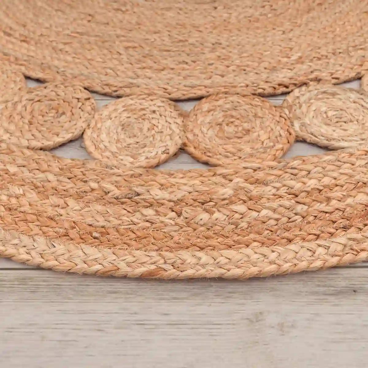 Bordure Tapis Rond Jute Moza