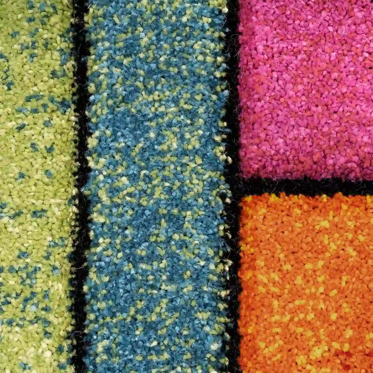Détails Tapis Coloré Mondria