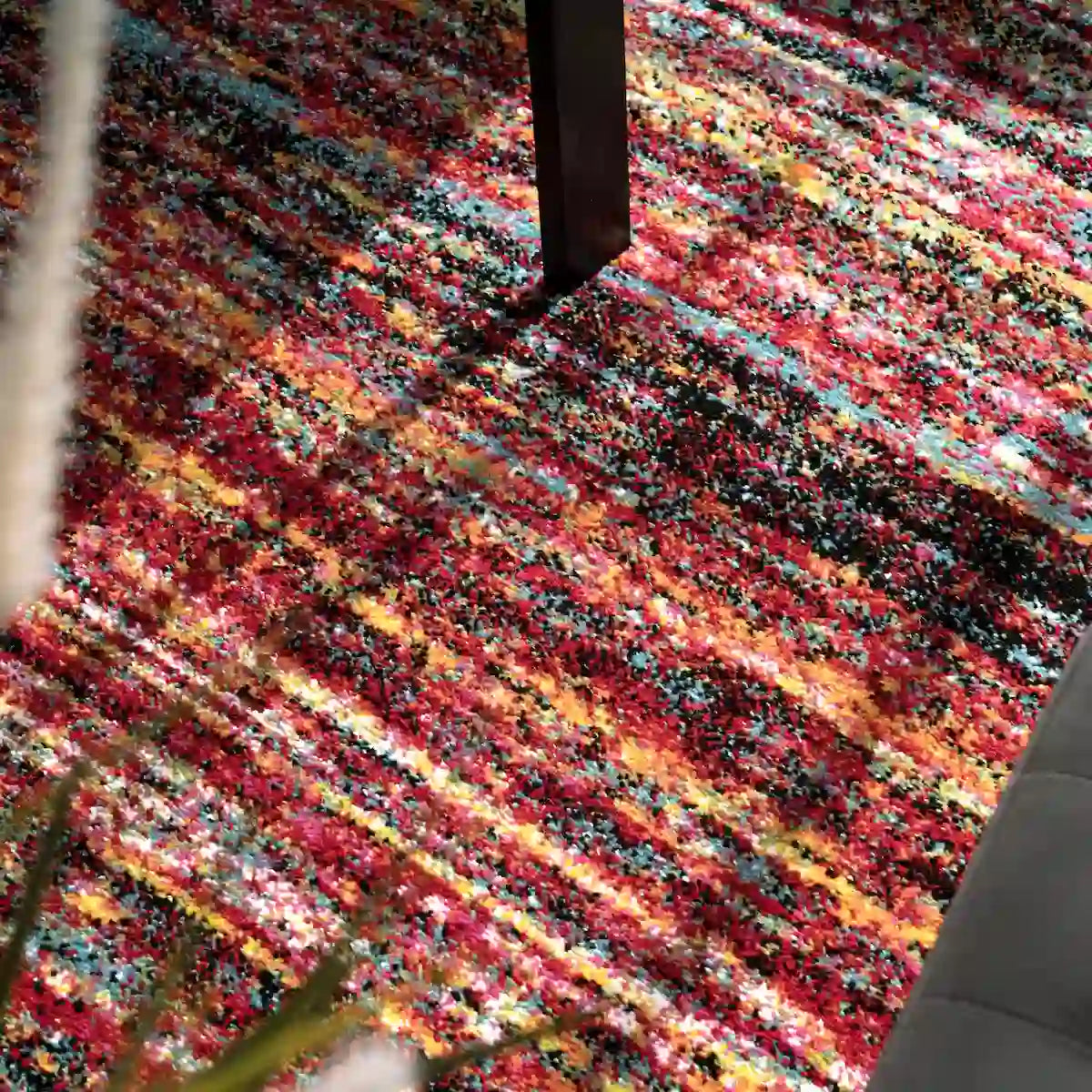 Détails Tapis Coloré Roja