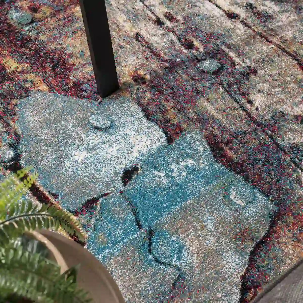 Détails Tapis Coloré Rolio