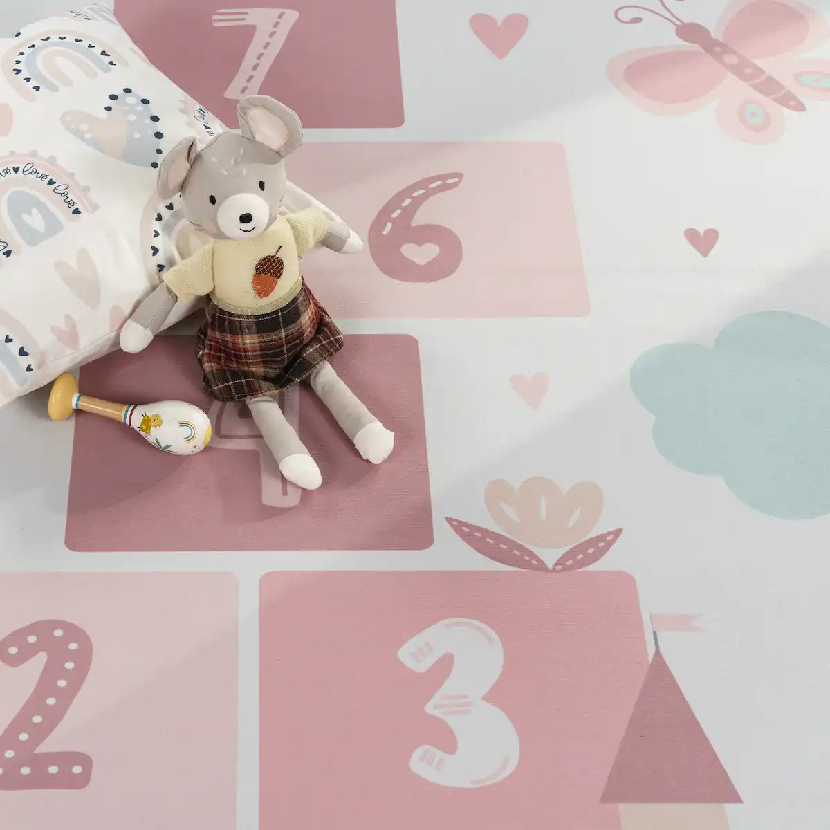 Détails Tapis Marelle Princesse