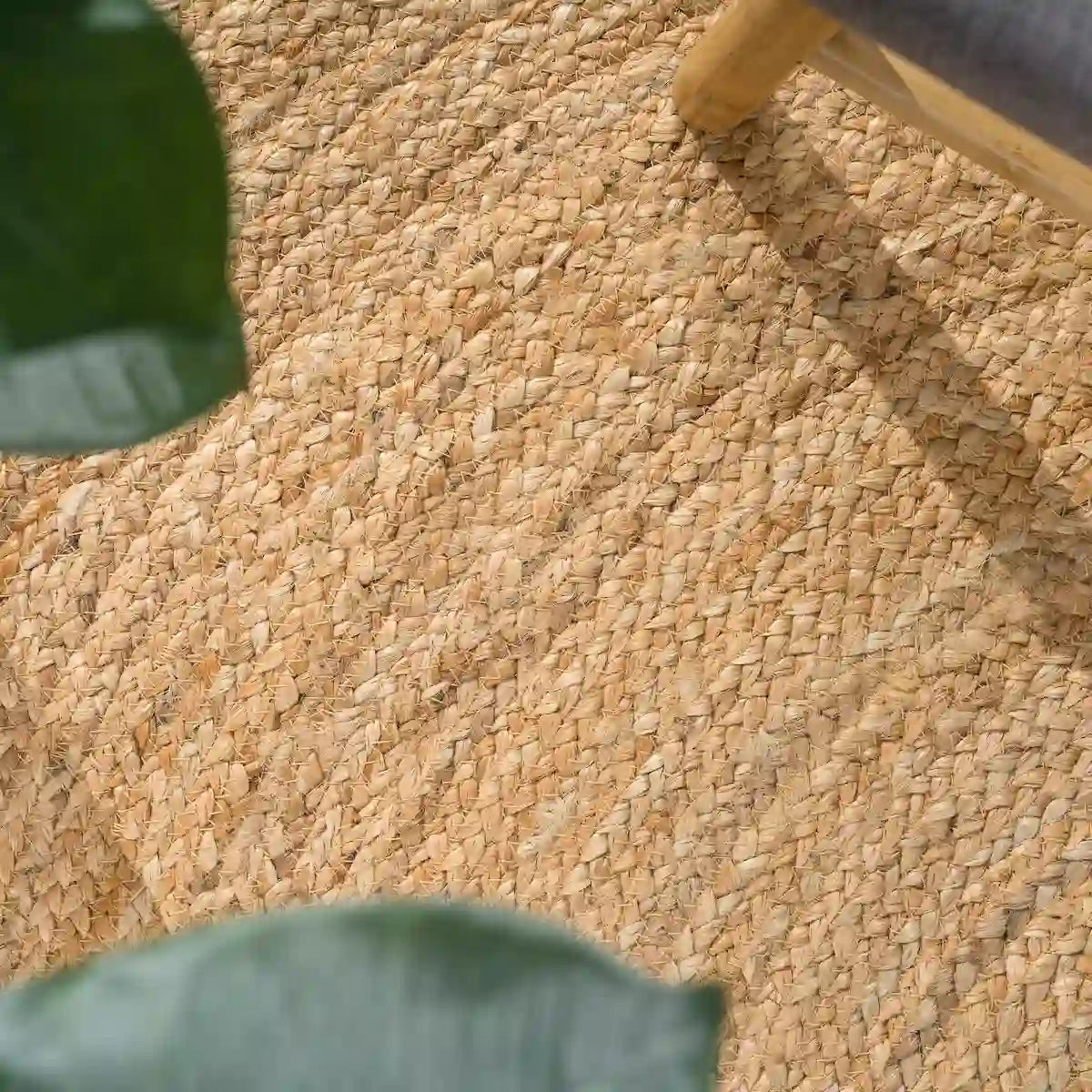 Détails Tapis Rond Jute Gozo