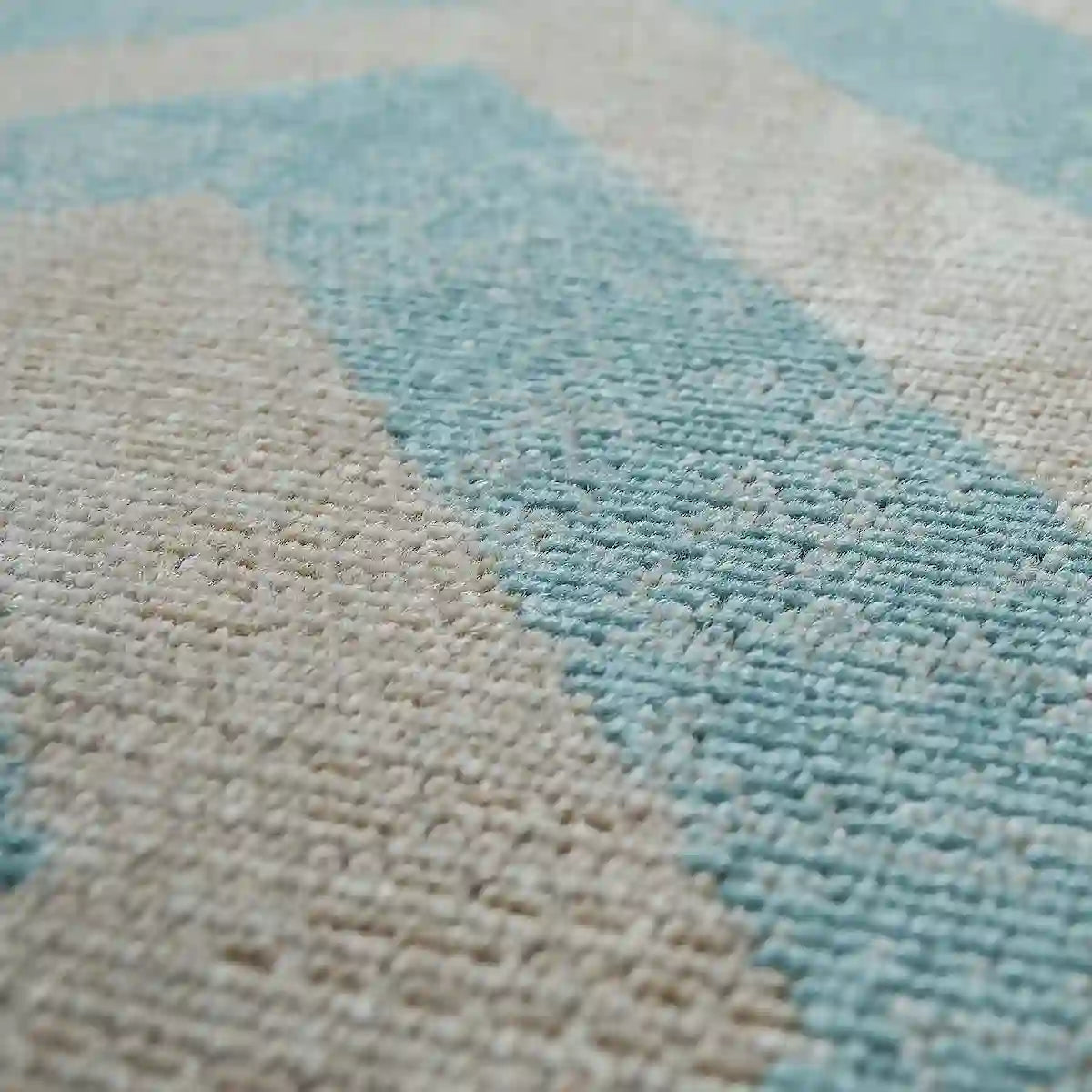 Détails Tapis Rond Scandinave Losangia