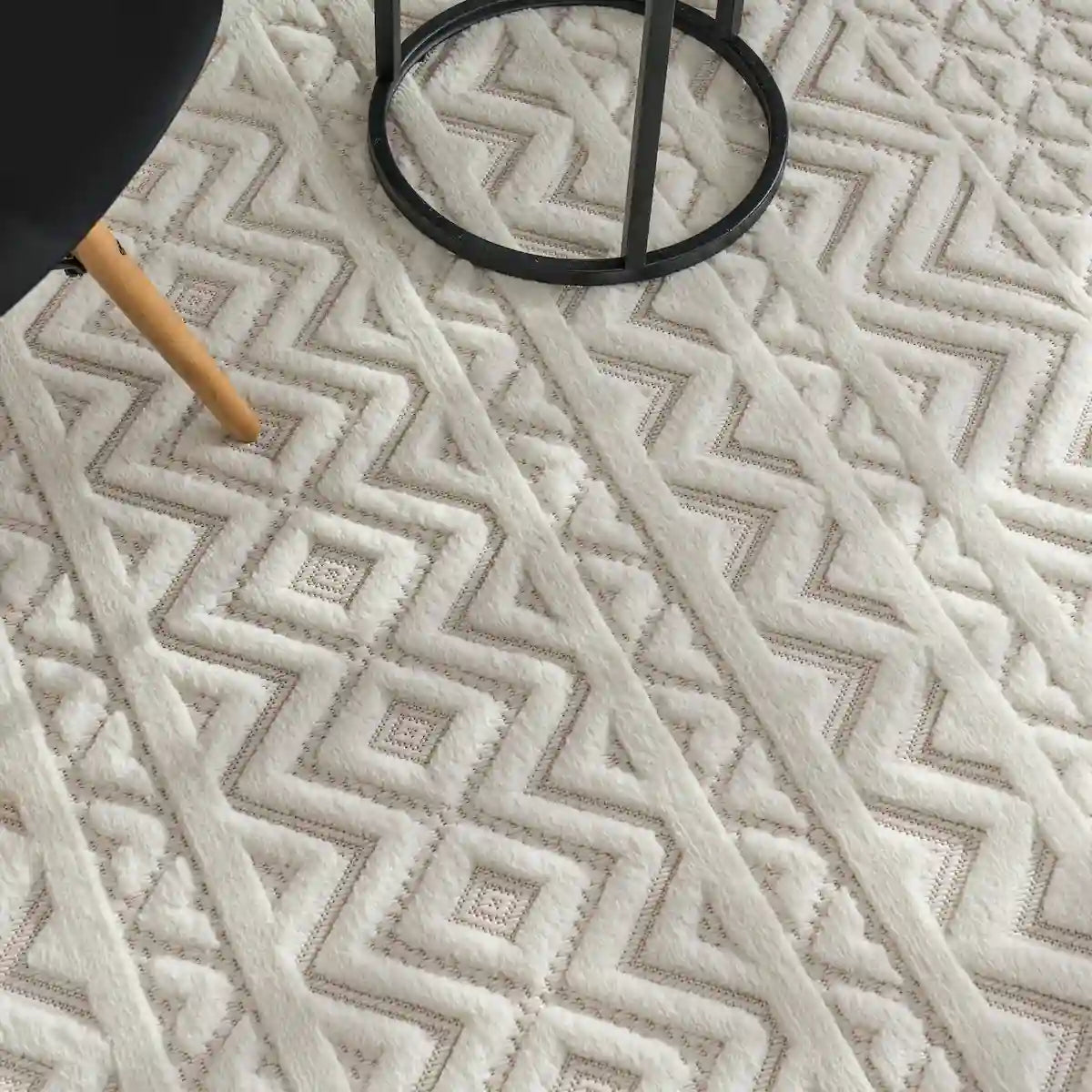 Détails Tapis Rond Zagora