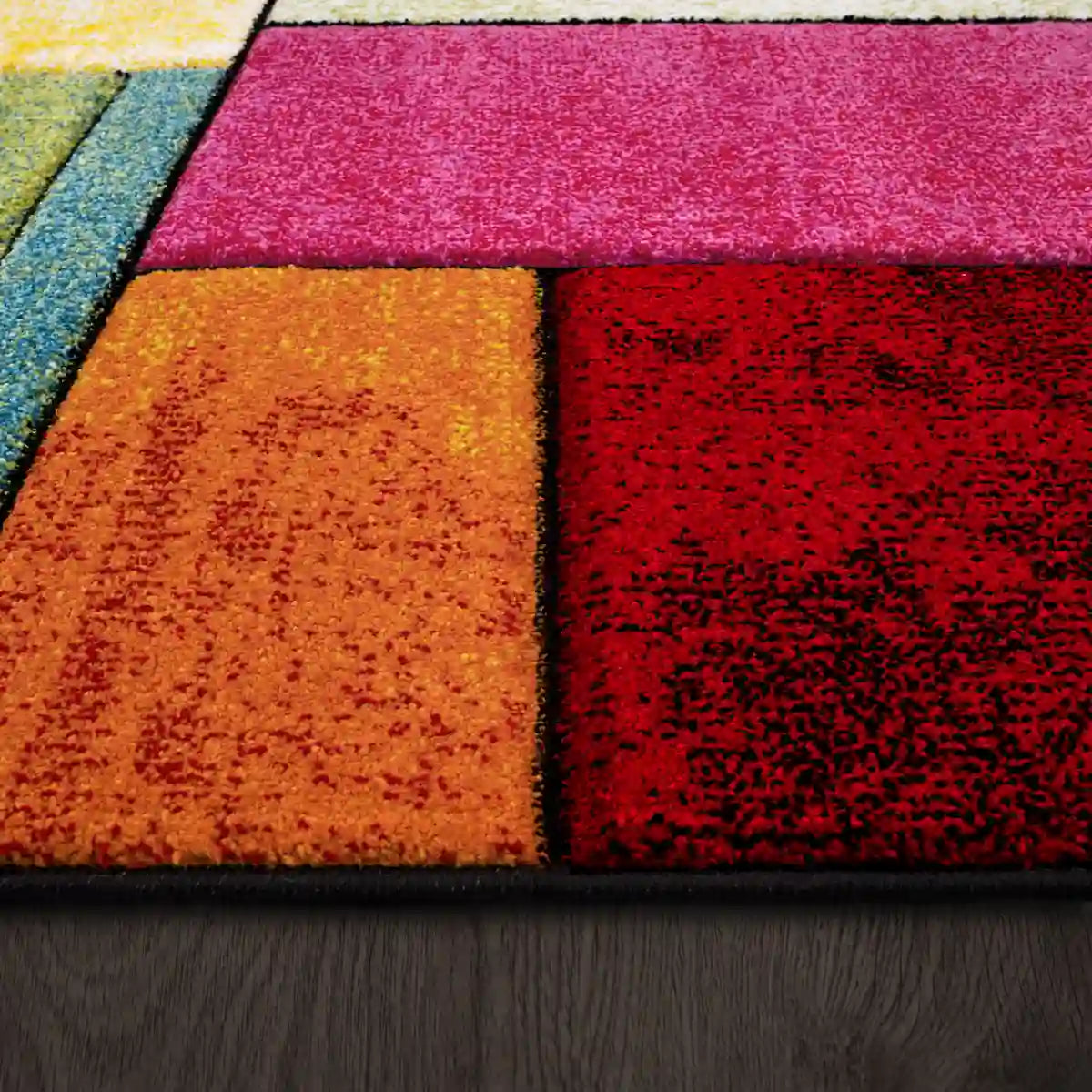 Bordure Tapis Coloré Mondria