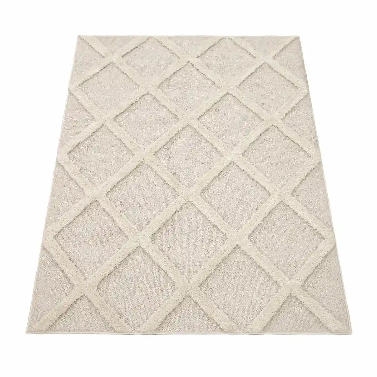 Tapis Berbère Losata couleur cream sur fond blanc