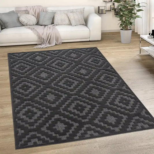 Tapis Berbère Aduz Anthracite - Tapis salon