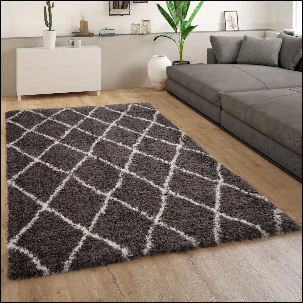 Tapis Berbère Sayna - Anthracite