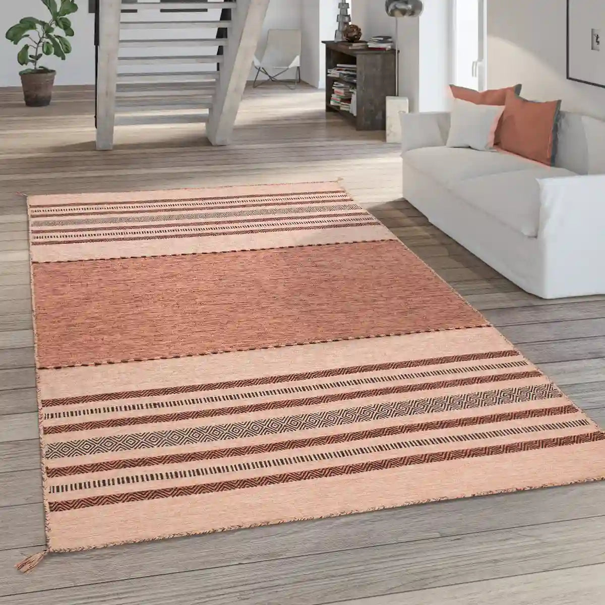 Tapis Berbère Tizma Abricot