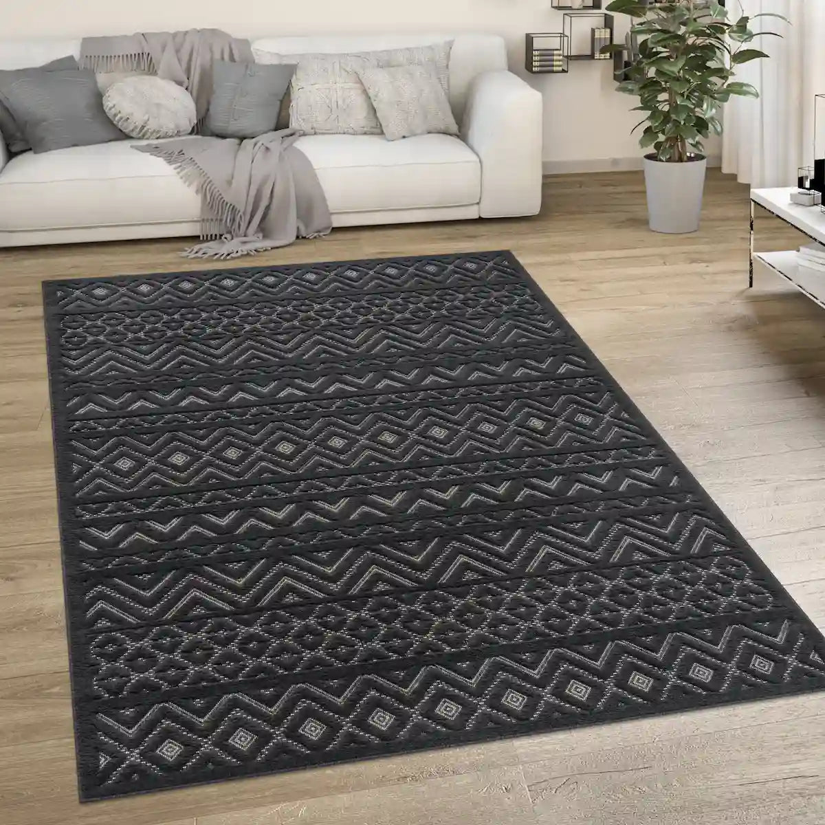 Tapis Berbère Zagora - Anthracite