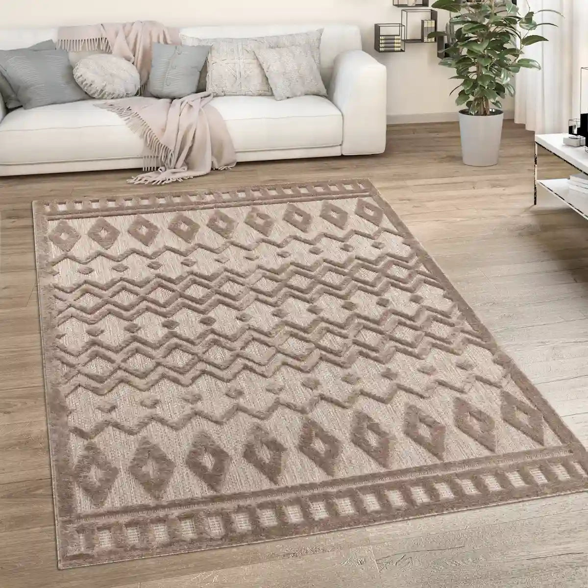 Tapis Berbère Taka couleur Beige