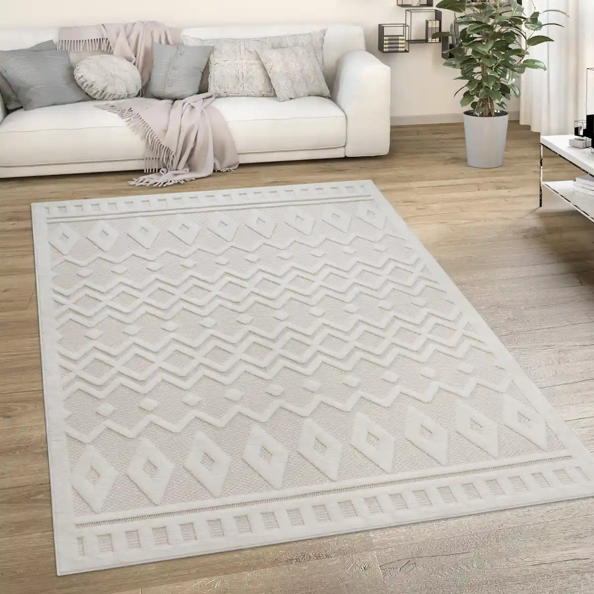 Tapis Berbère Taka couleur Crème
