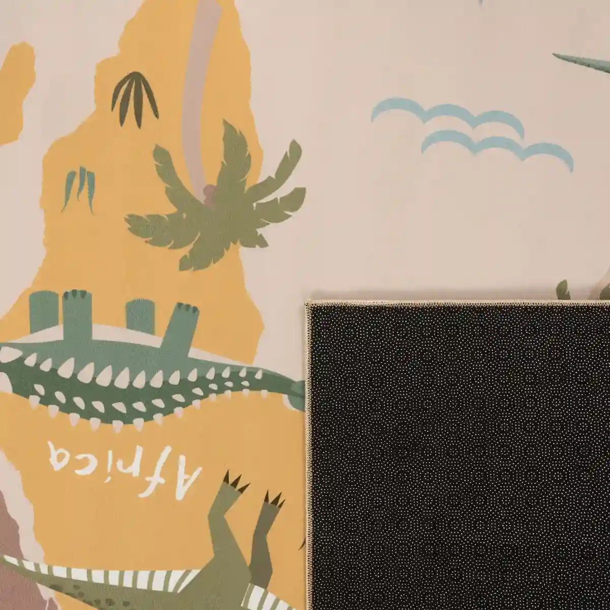 Tapis Carte du Monde Dino Antidérapant