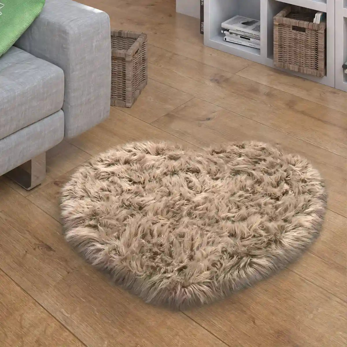 Tapis Coeur Beige