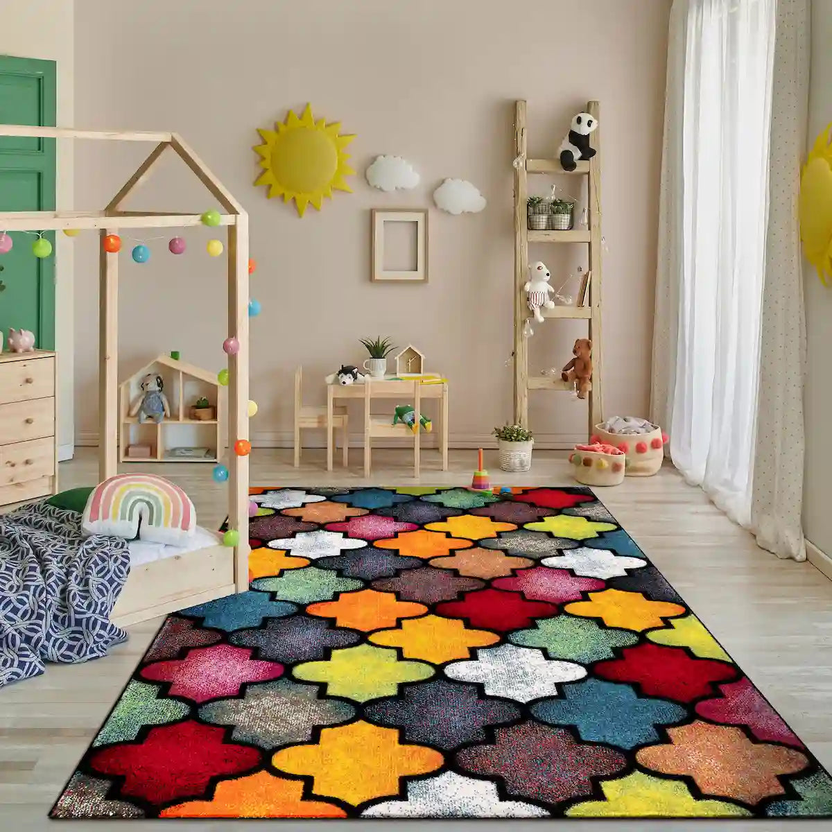 Tapis Coloré Andalou - Tapis coloré chambre enfant