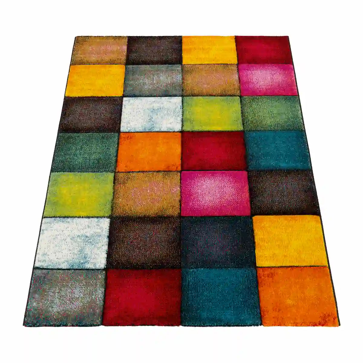 Tapis Coloré Disco sur fond blanc