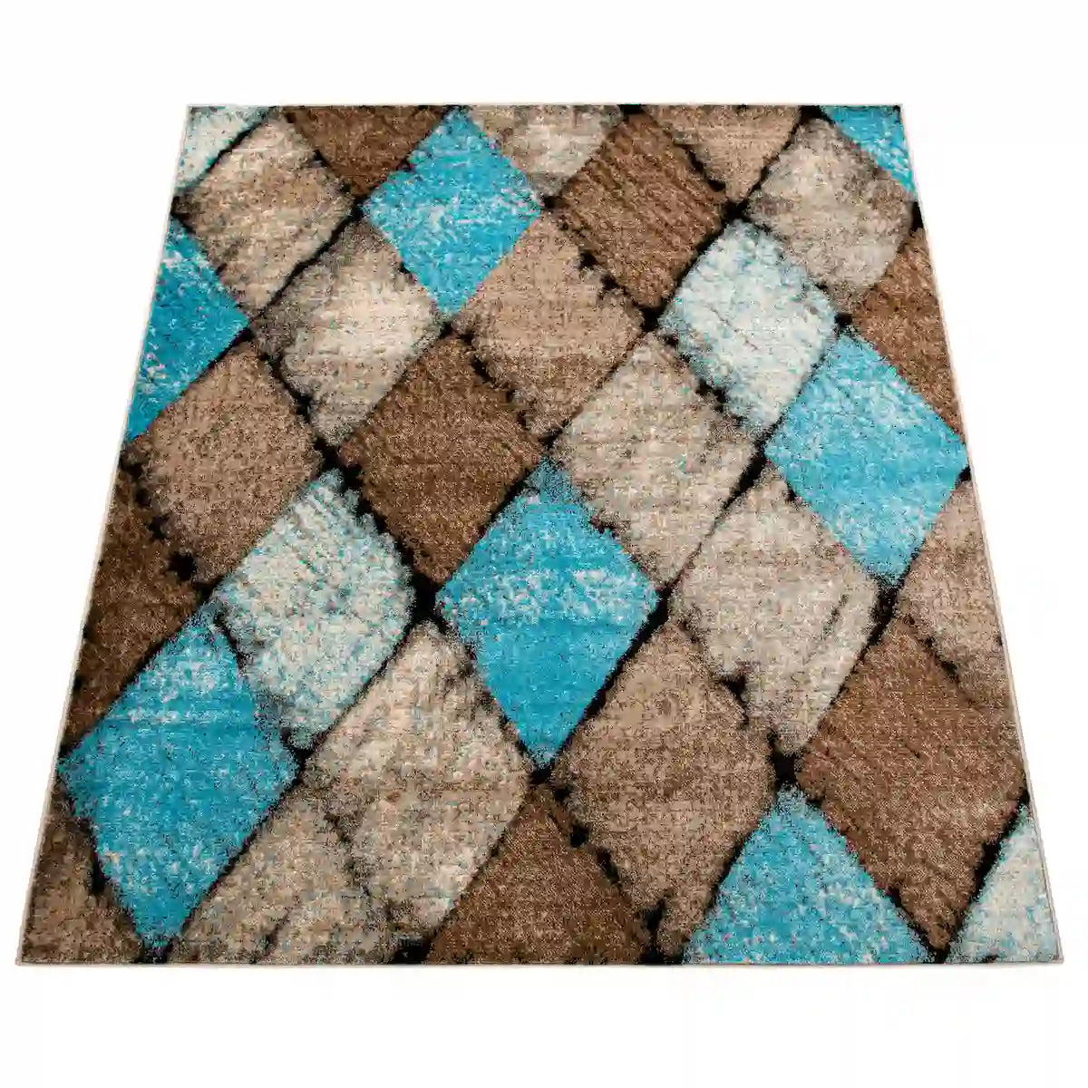 Tapis Coloré Scova sur fond blanc