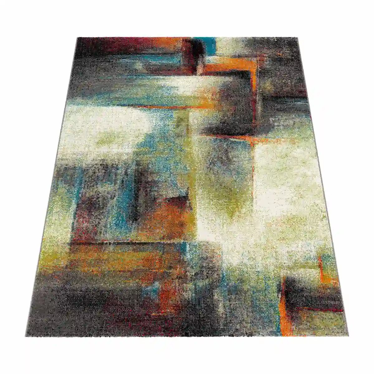 Tapis Coloré Vango - Fond Blanc