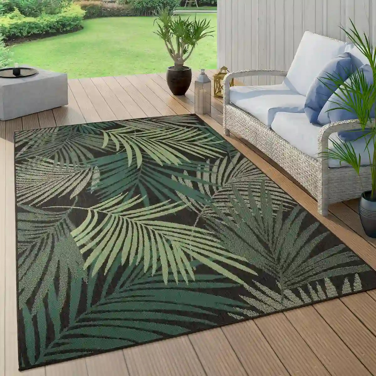 Tapis de Couloir Tropica Noir