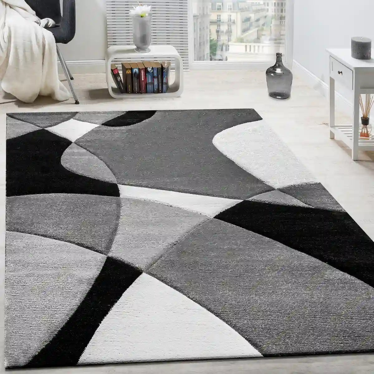 Tapis Design Arto Noir