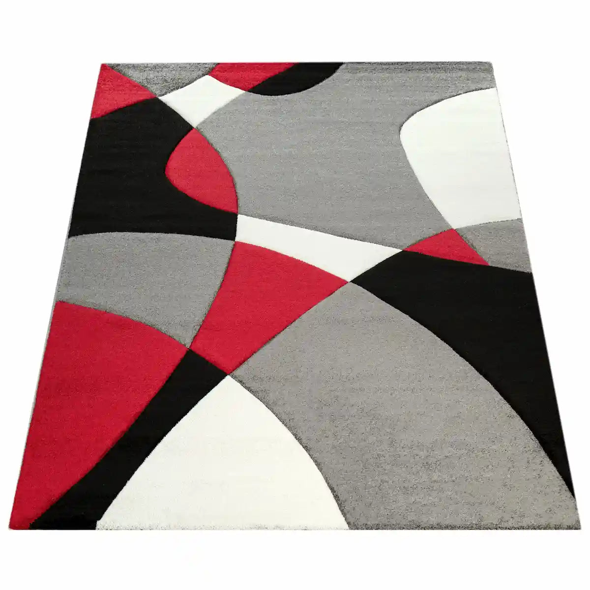 Tapis Design Arto Rouge sur fond blanc