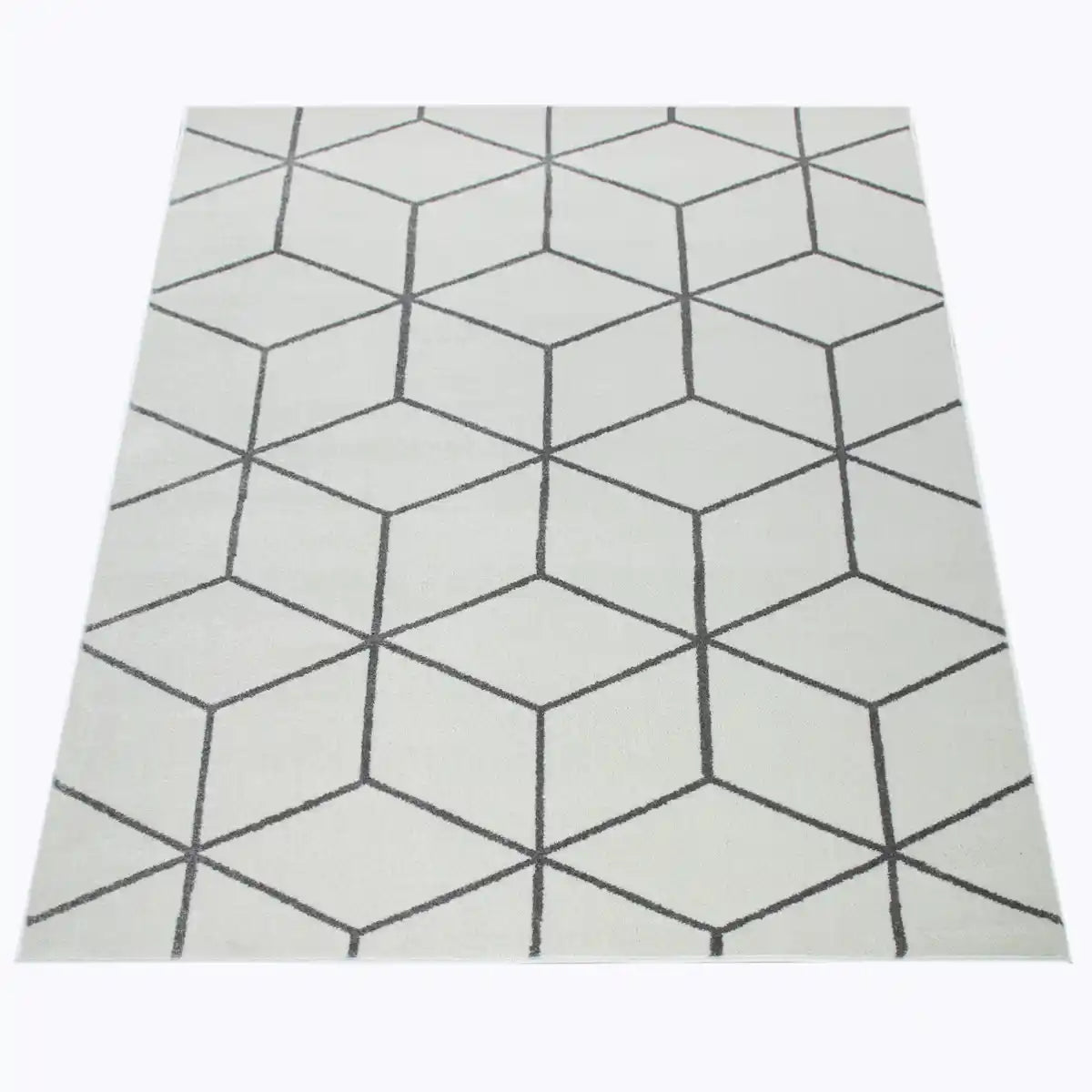 Tapis Design Cubra Blanc sur fond blanc