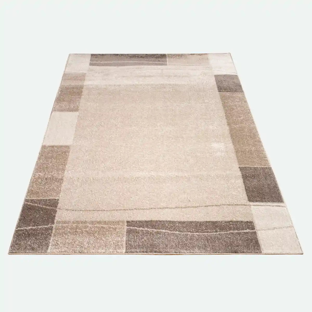 Tapis Design Loga Marron sur fond blanc