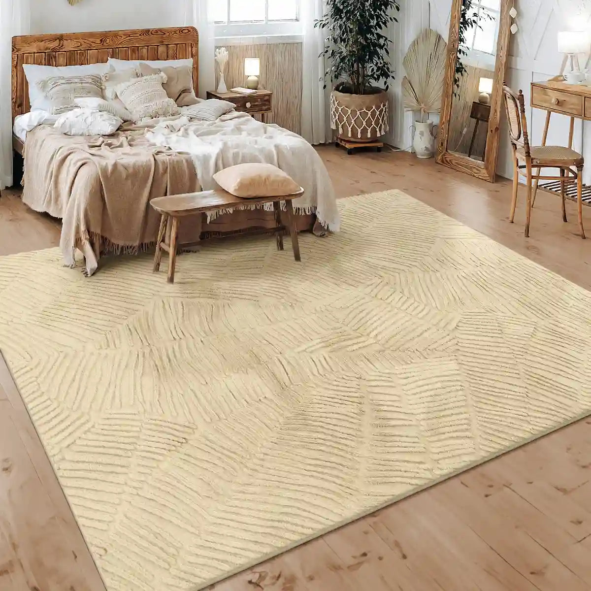 Tapis Design Tavo Beige