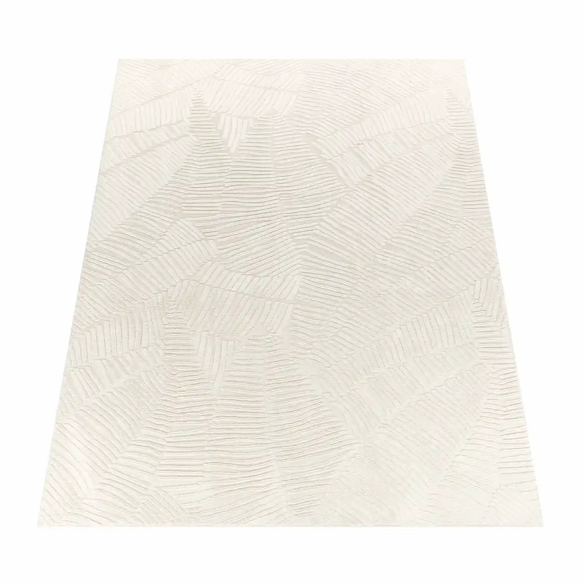 Tapis Design Tavo Cream sur fond blanc
