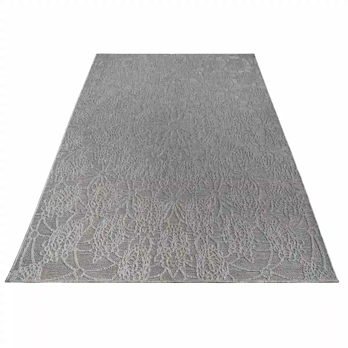 Tapis Design Velta Anthracite sur fond blanc