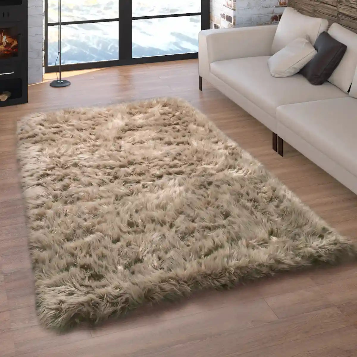 Tapis Doux Calino Beige