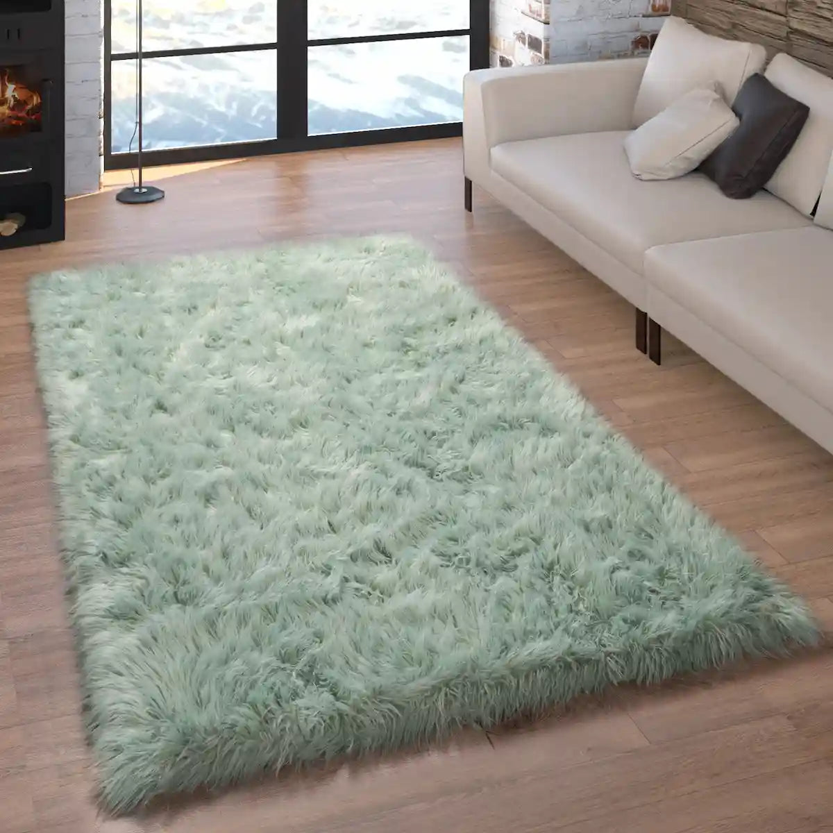 Tapis Doux Calino Vert Pastel