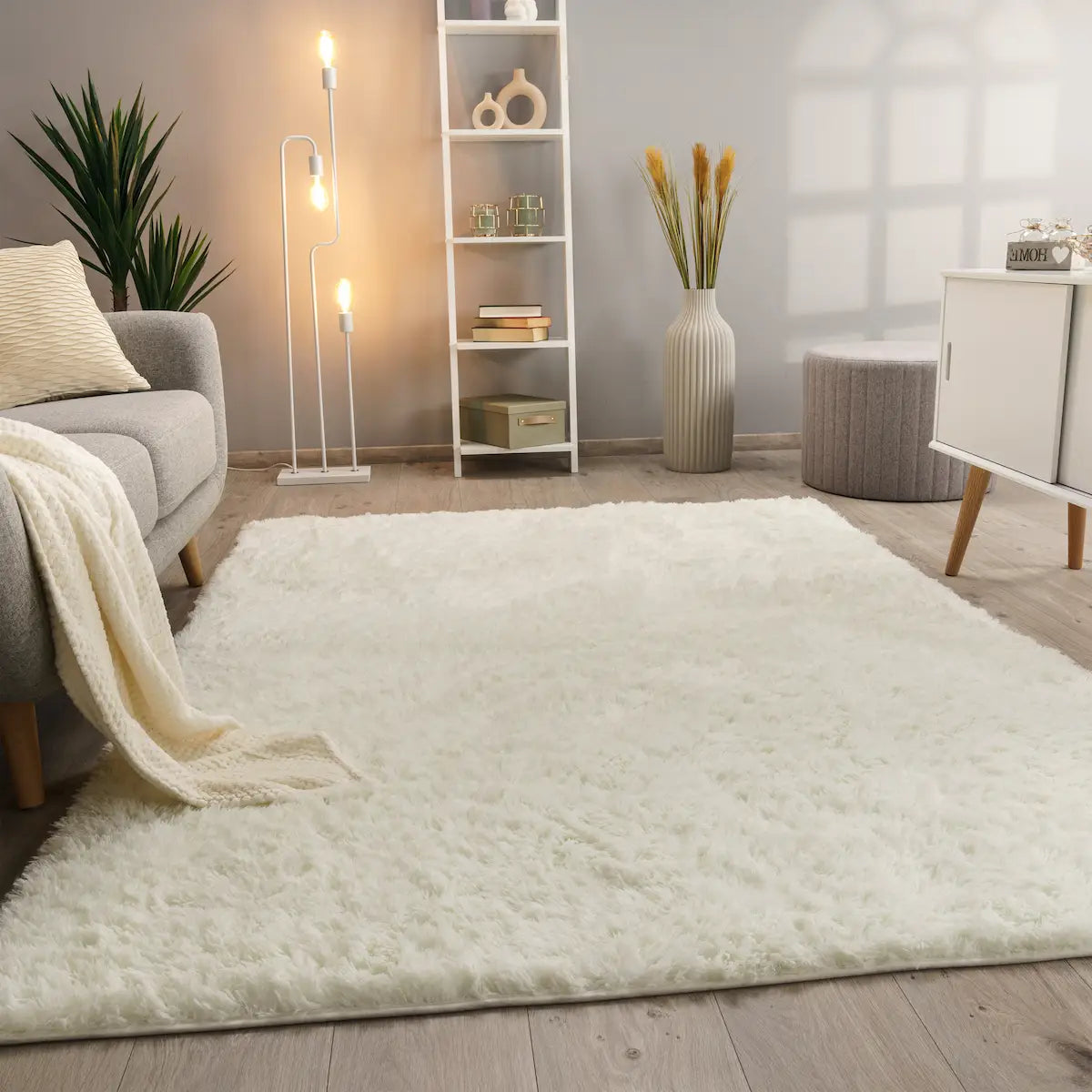 Tapis Doux Cocoon - Blanc