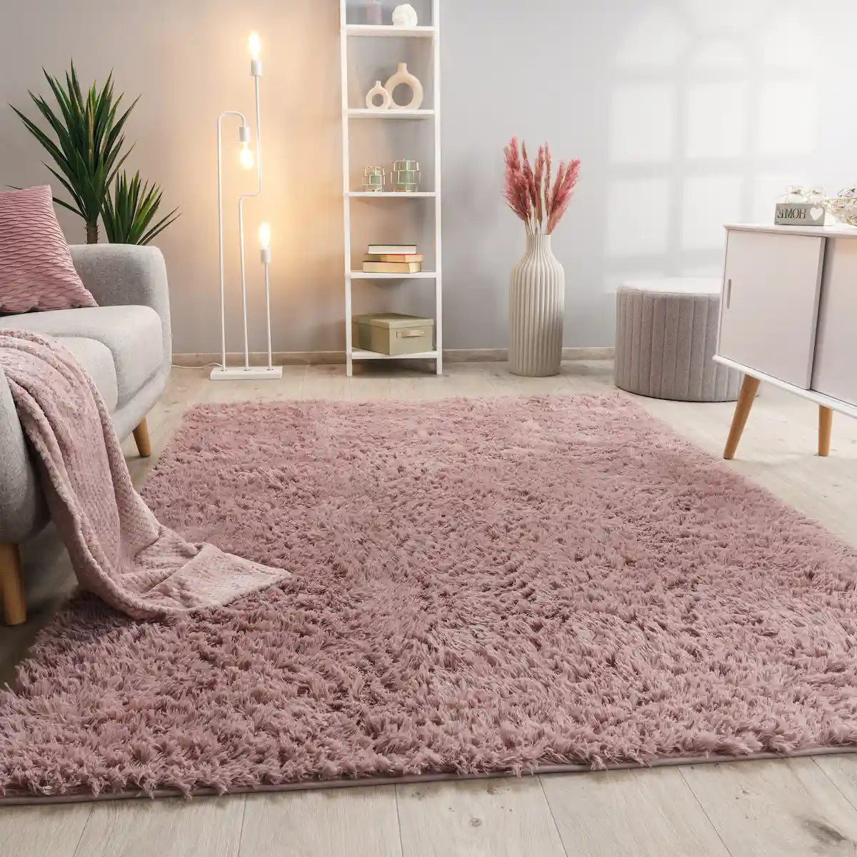 Tapis Doux Cocoon - Rose