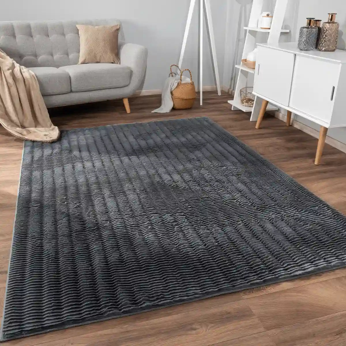 Tapis Doux Linea -Anthracite