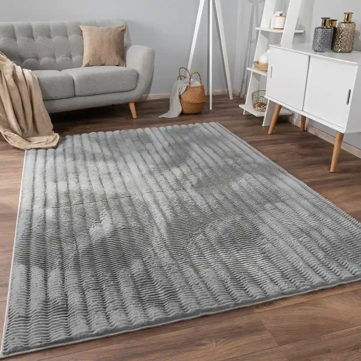 Tapis Doux Linea - Gris
