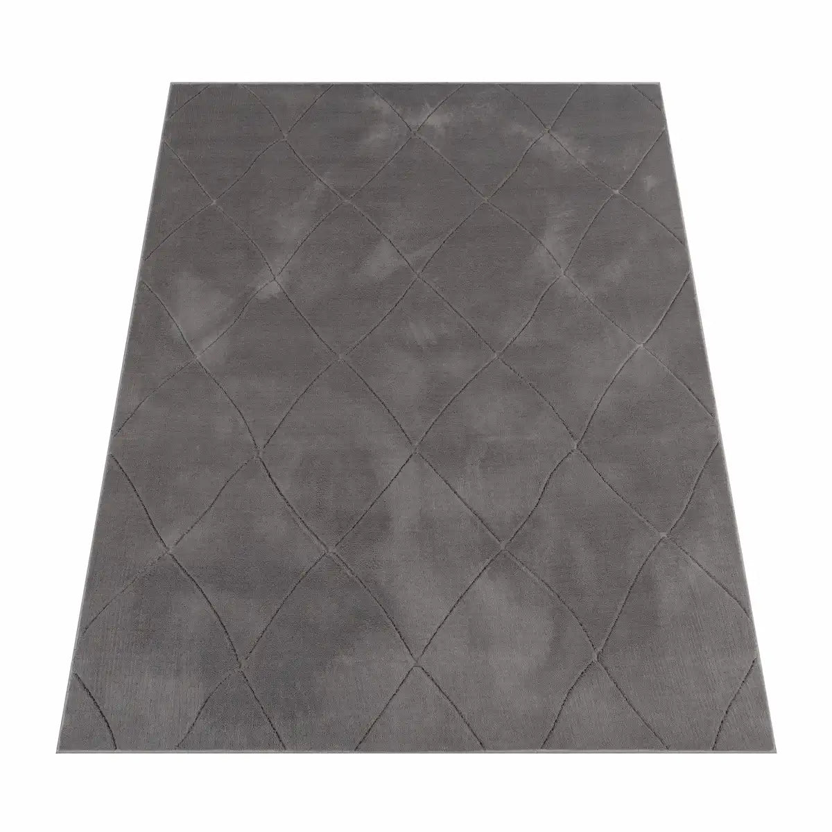 Tapis Doux Sofline Anthracite sur fond blanc