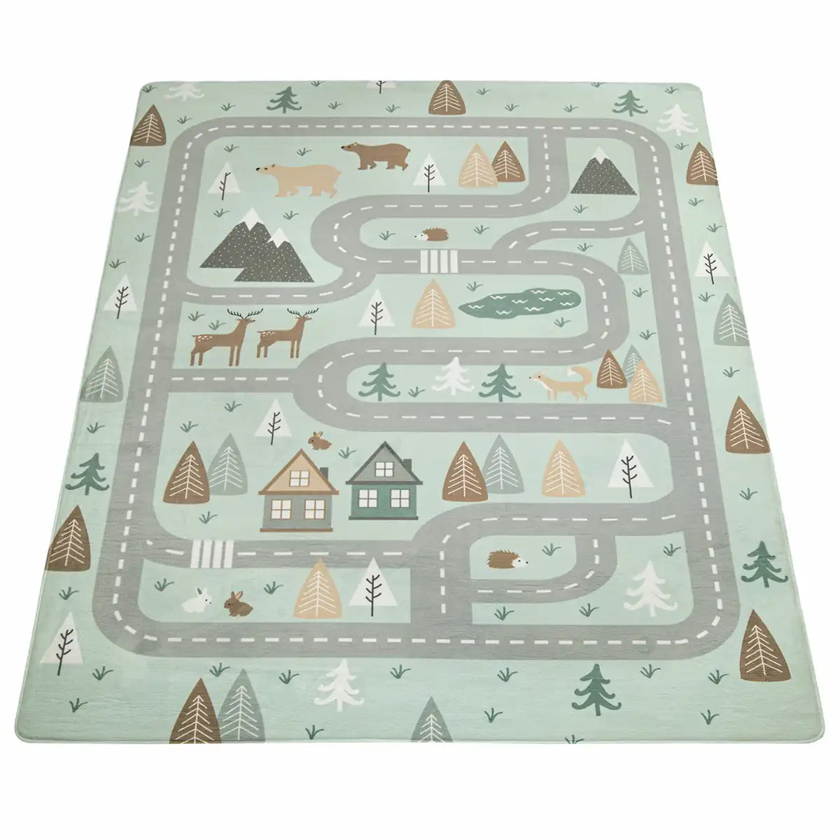 Tapis Enfant Circuit Forest sur fond blanc