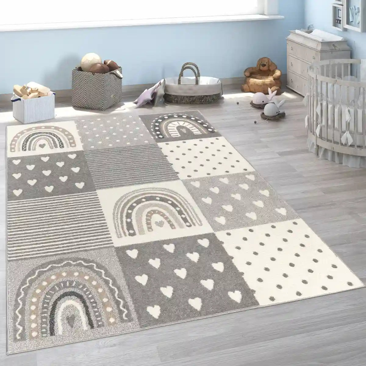 Tapis Enfant Joyou Gris