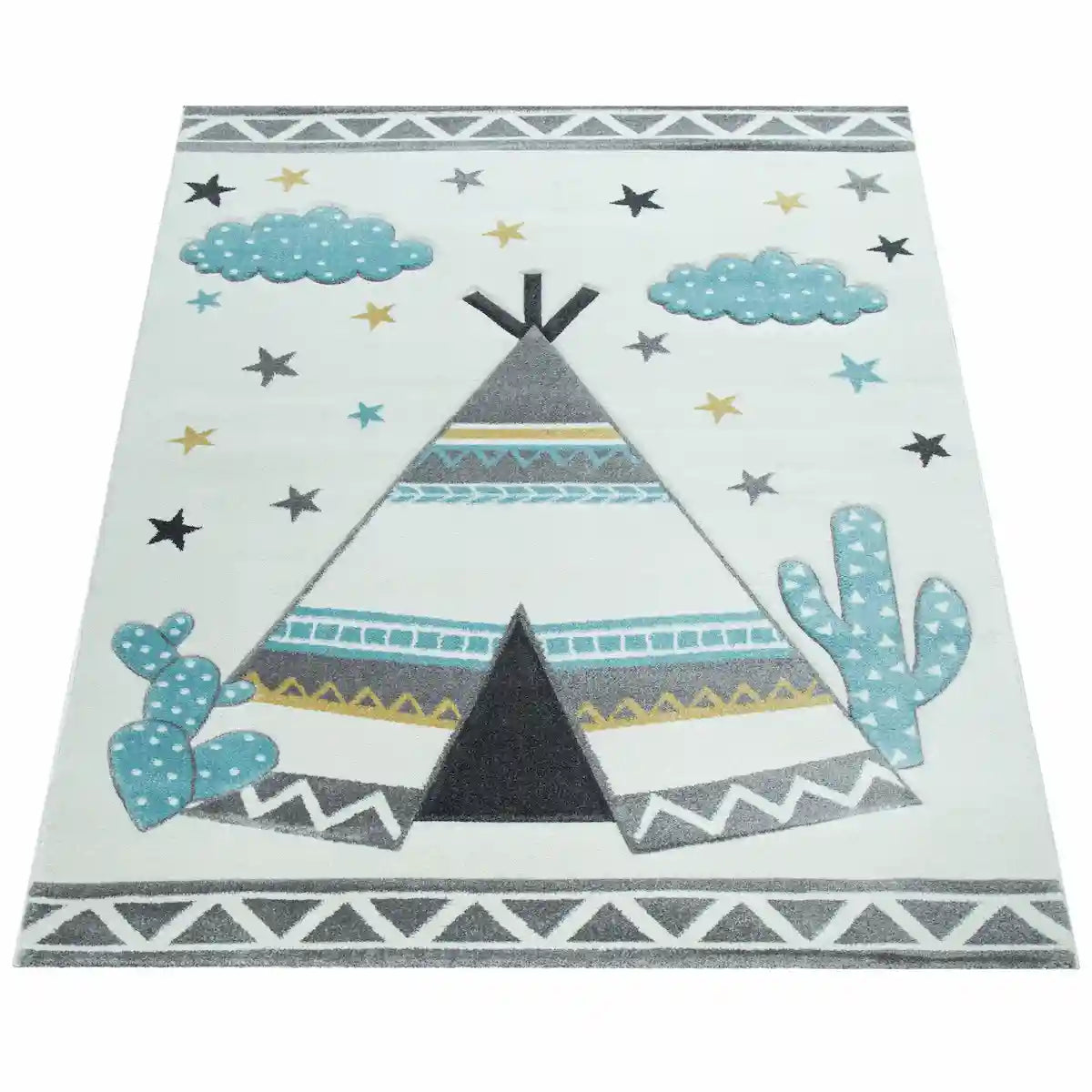 Tapis Enfant Tipi sur fond blanc