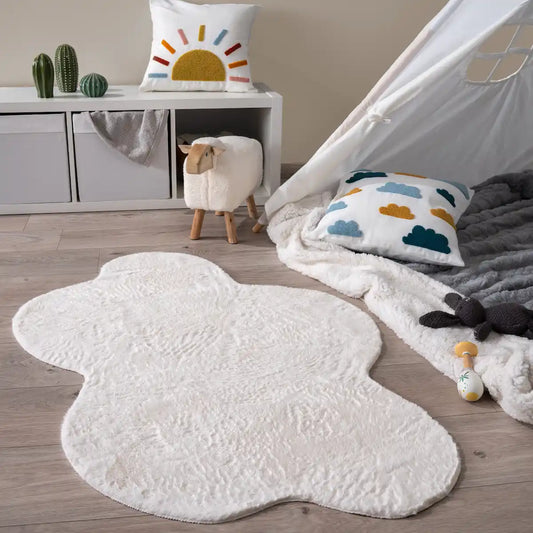 Tapis Forme Irrégulière Dulco - Crème