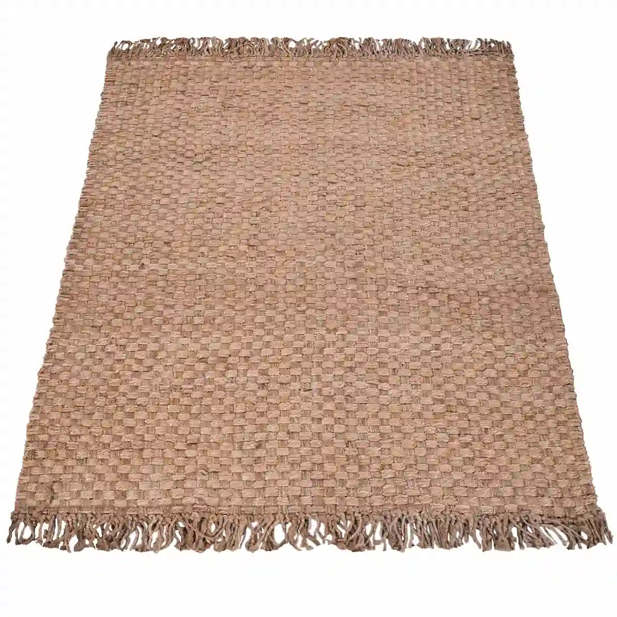 Tapis en Jute Tsabit sur fond blanc