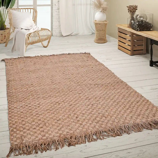 Tapis en Jute Tsabit - Tapis tissé à la main