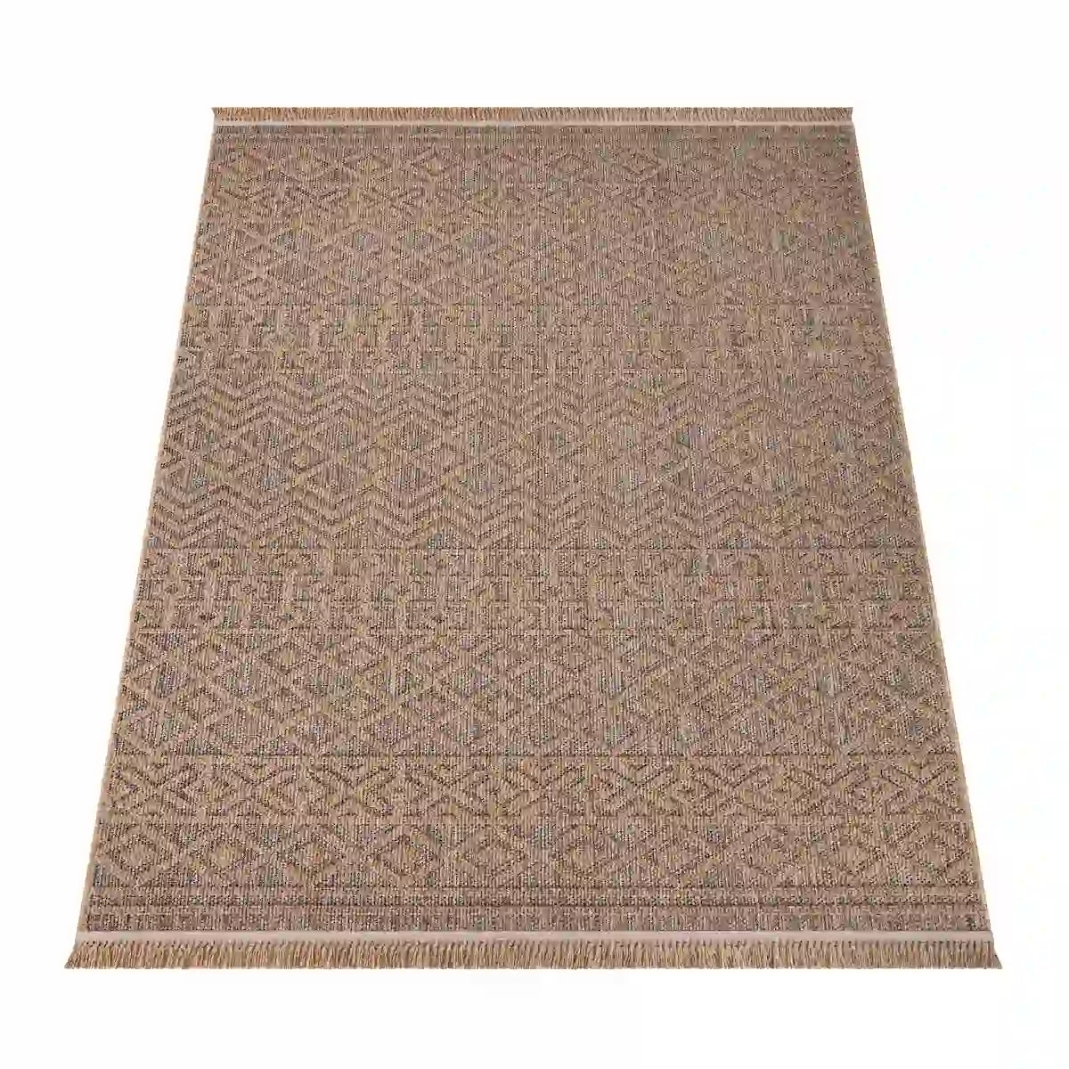 Tapis Naturel Berbo sur fond blanc