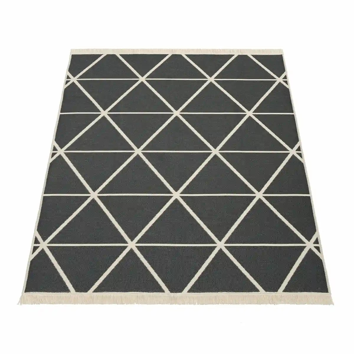 Tapis Original Axia Réversible anthracite sur fond blanc
