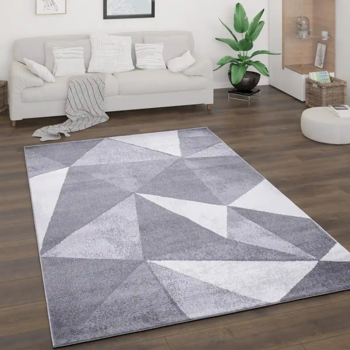 Tapis Original Syrix Gris - Tapis motifs géométrique