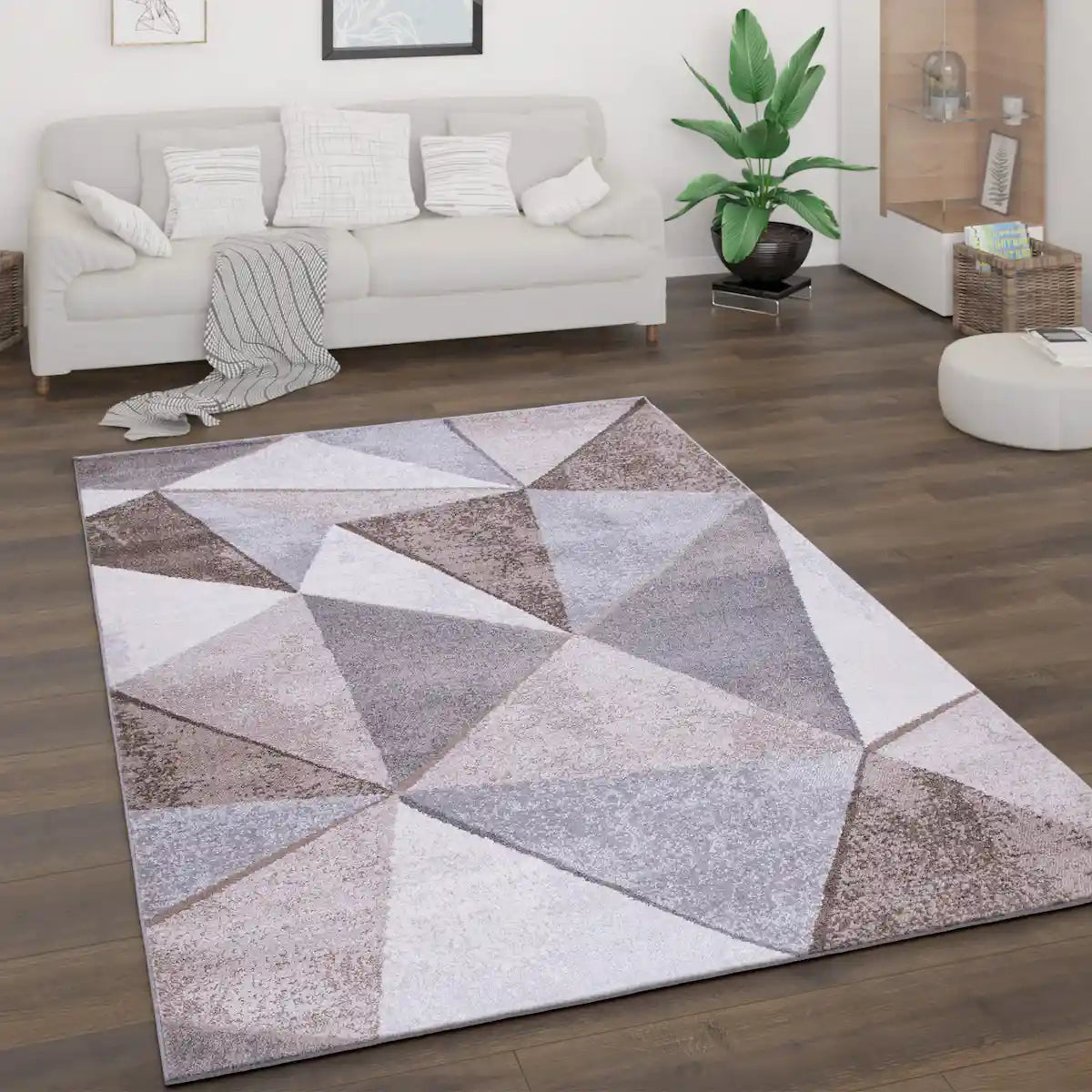 Tapis Original Syrix Marron - Tapis Salon et motifs géometrique