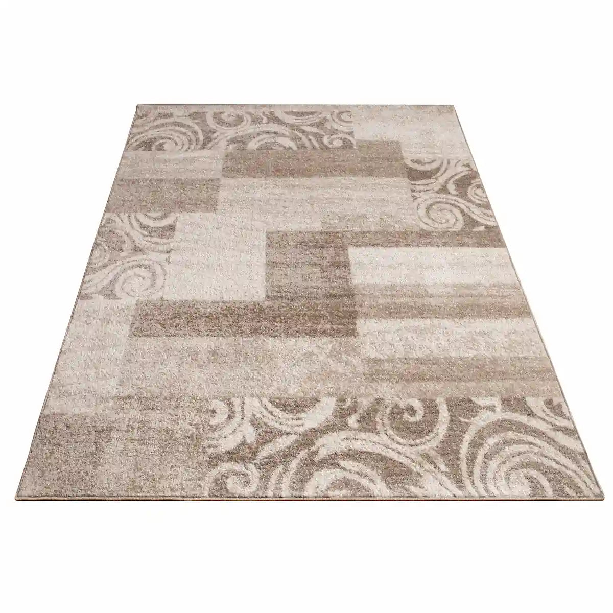 Tapis Original Versati Marron sur fond blanc