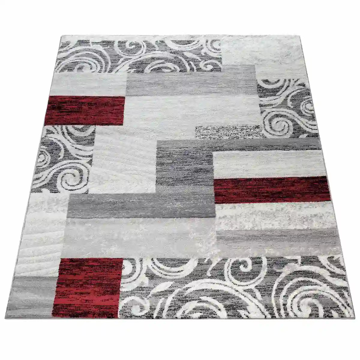 Tapis Original Versati Rouge sur fond blanc